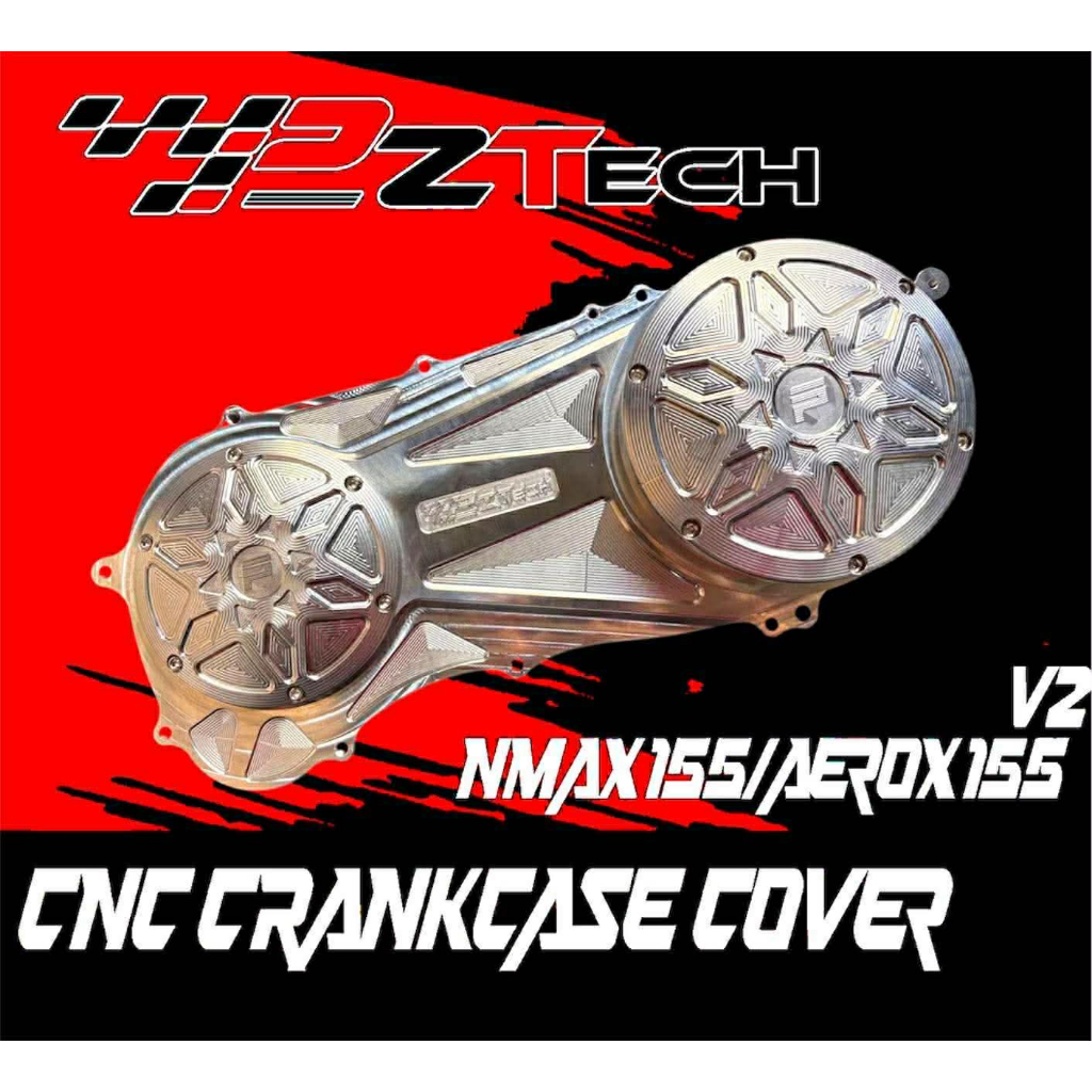 PZTECH CNC CRANKCASE COVER BILLET FOR YAMAHA NMAX AEROX V2 | Shopee ...