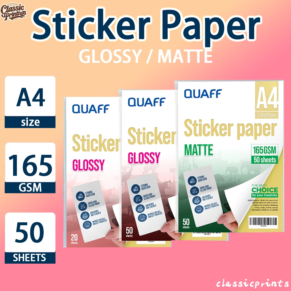 Shop matte sticker paper for Sale on Shopee Philippines