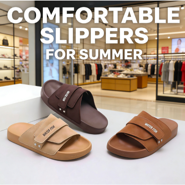 Water Fish Non-slip slide men and women Slippers eva Thick Sole ...
