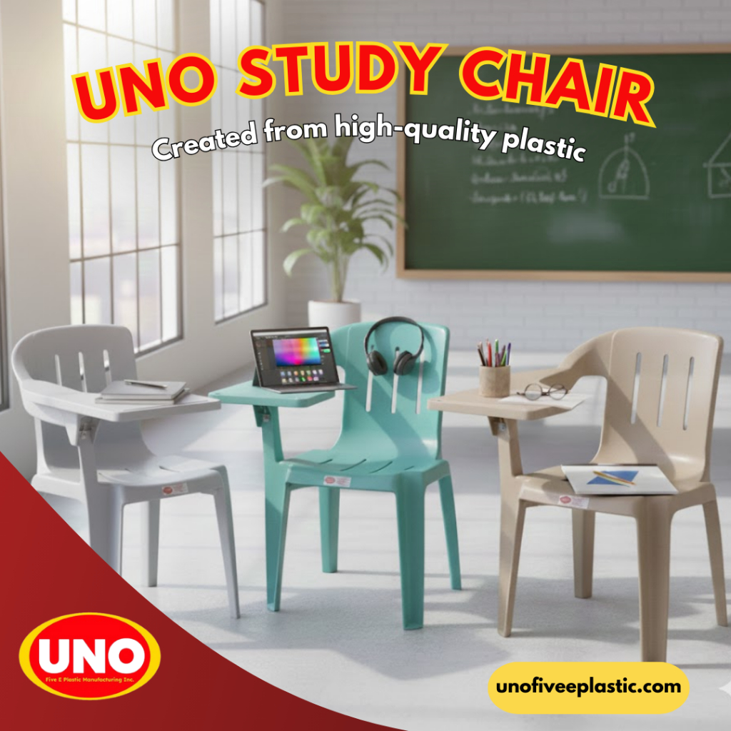 UNO Study Chair (Plastic with armrest) | Shopee Philippines