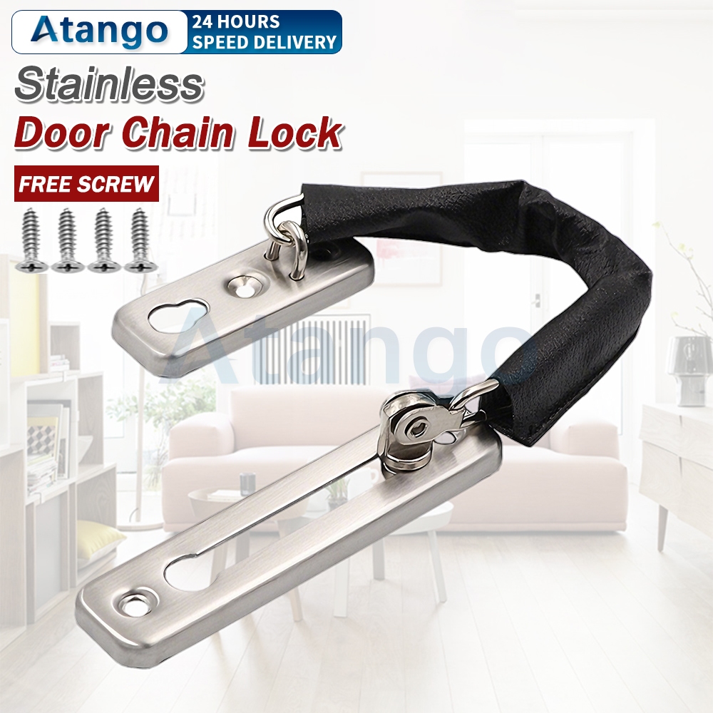 Door Chain Lock Stainless Steel Anti-Theft Chain Lock Security Guard Inside Door Lock Latch For Home Hotel(#1