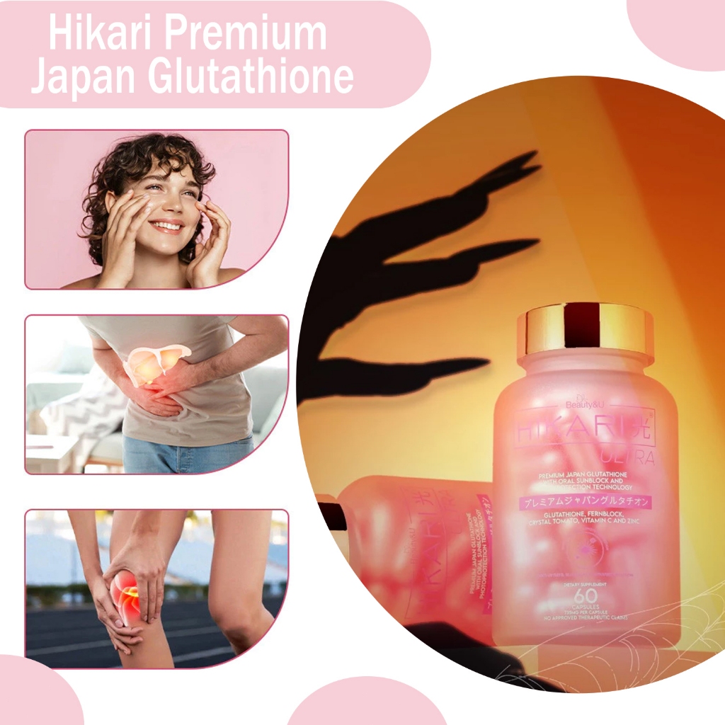 glutathione with oral sunblock Authentic Hikari Ultra Premium Japan Technology /Brighten Skin Tone labor-day-40-off Supply Duration:3 months supply S&k Duchess Glow Super