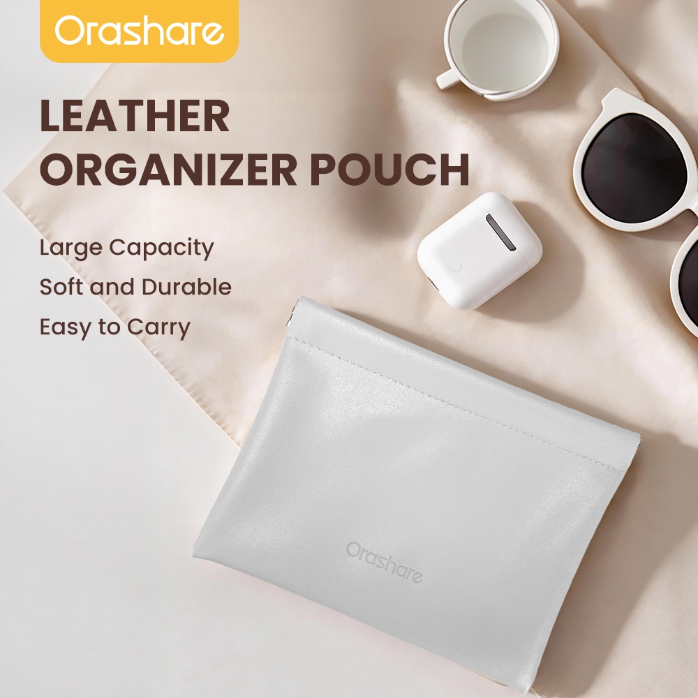 Orashare OB09 l Magnetic Universa Earbuds Case Waterproof PU Leather ...