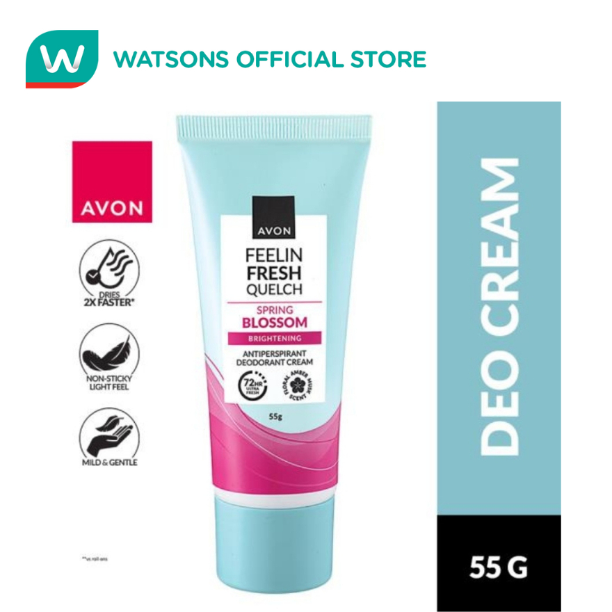 AVON Feelin Fresh Spring Blossom Quelch Anti-Perspirant Deodorant Cream ...
