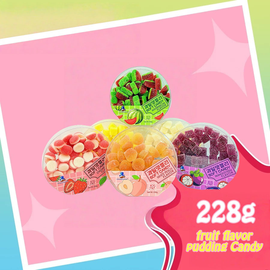 228g Fruit-Flavored Pudding Candy/COD/Flavored Gummies/Lootbag Gummy ...