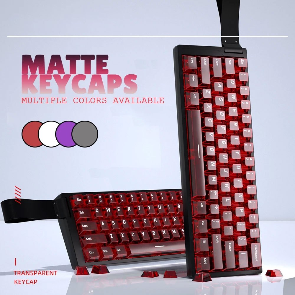Matte Transparent keycaps 130 Keys Dye Sublimation Keycap Cherry ...