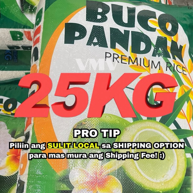 Buco Pandan 25kg Rice Bigas (Not 100% whole grain) | Shopee Philippines