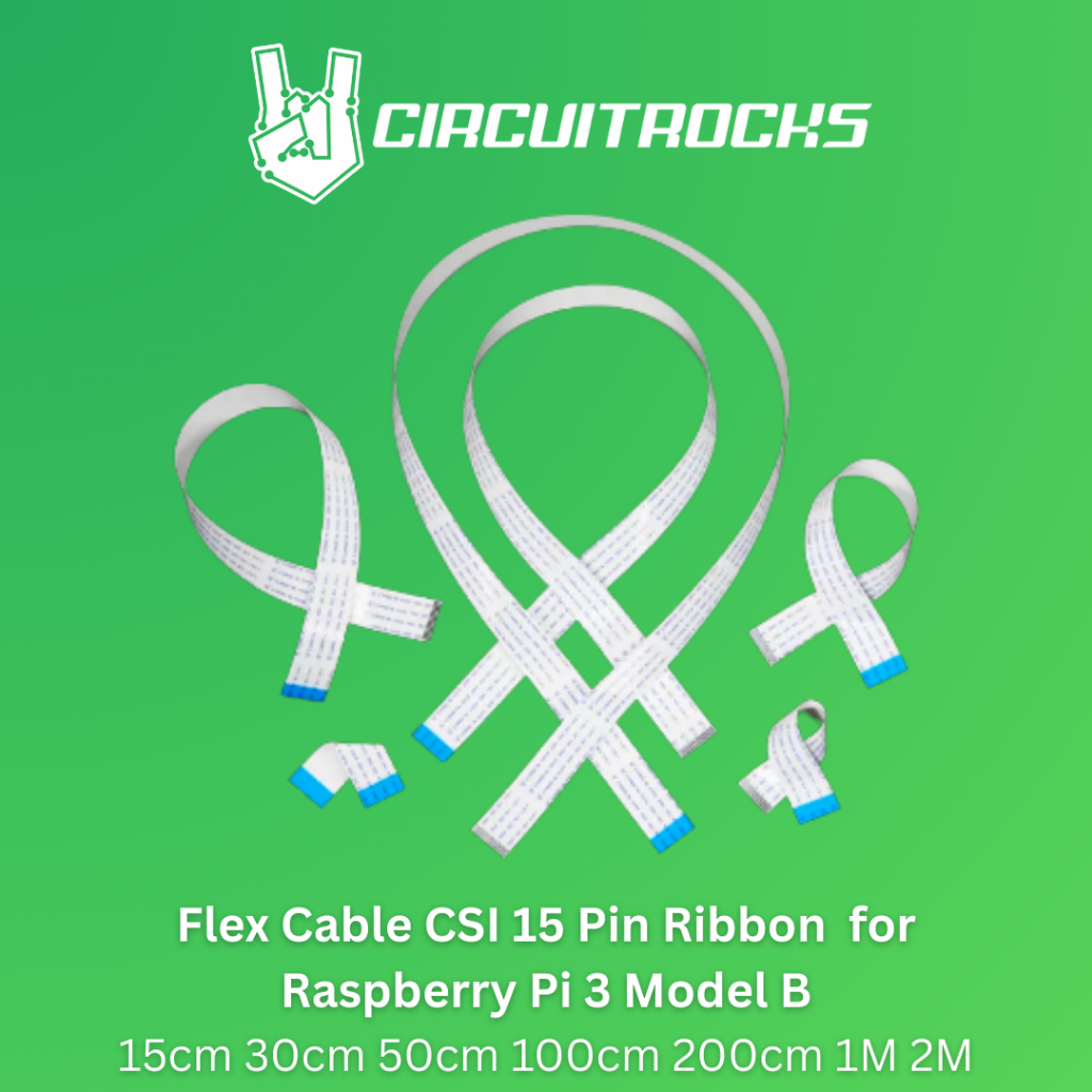 Flex Cable CSI 15 Pin Ribbon with 15cm 30cm 50cm 100cm 200cm 1M 2M ...