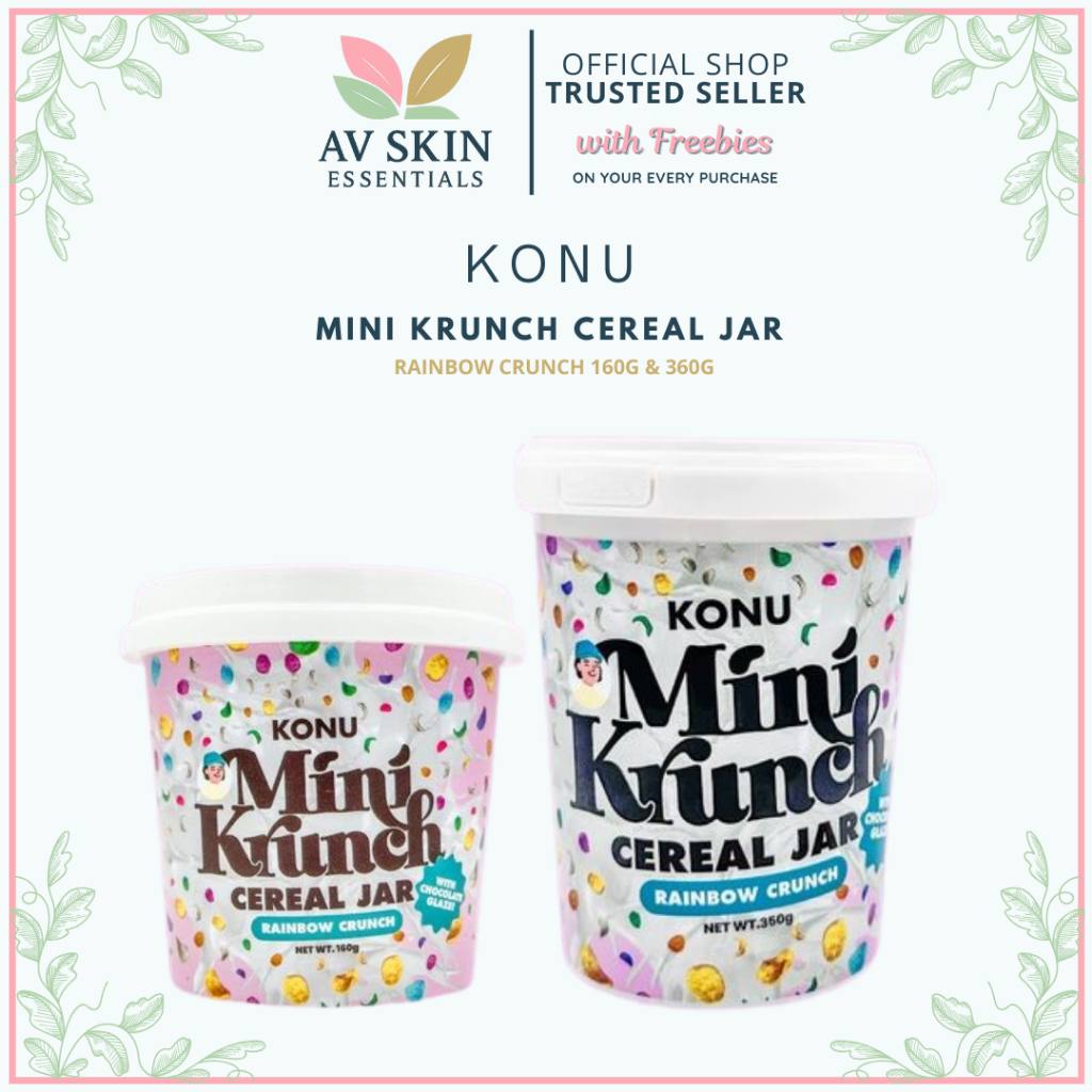 (COD) KONU Mini Krunch Rainbow Cereal Jar | Shopee Philippines