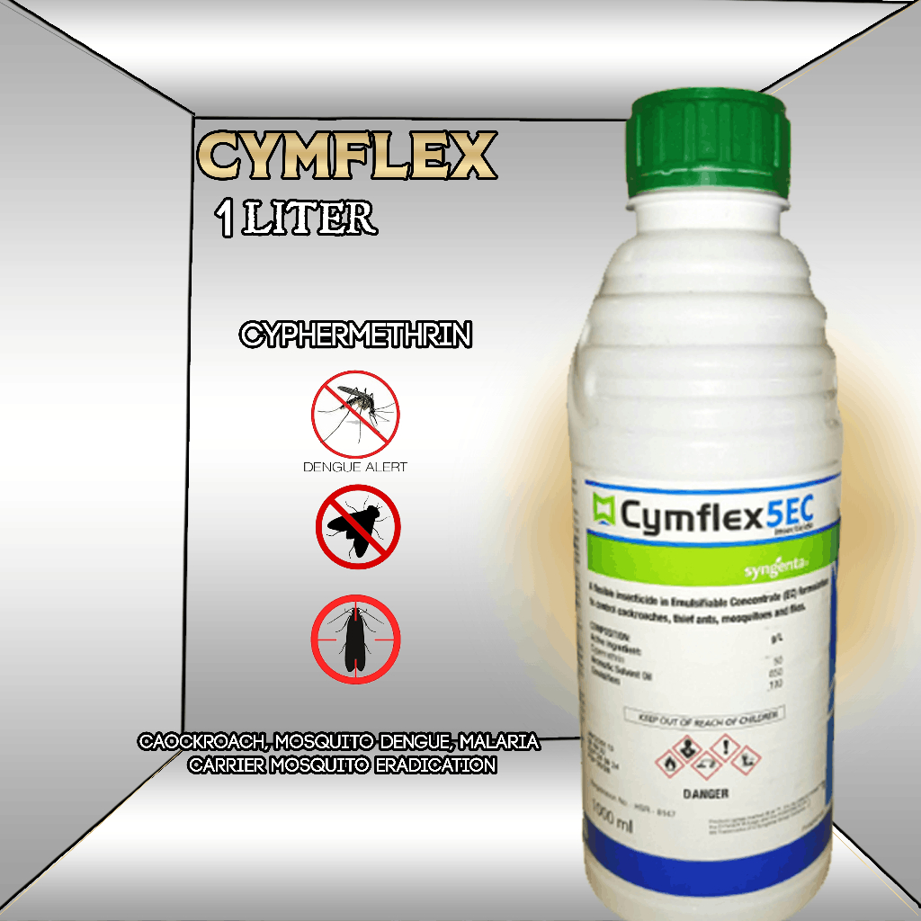 Cymflex 5EC CYPERMETHRIN 1Liter Insecticide Fast Knockdown Low Odor for ...