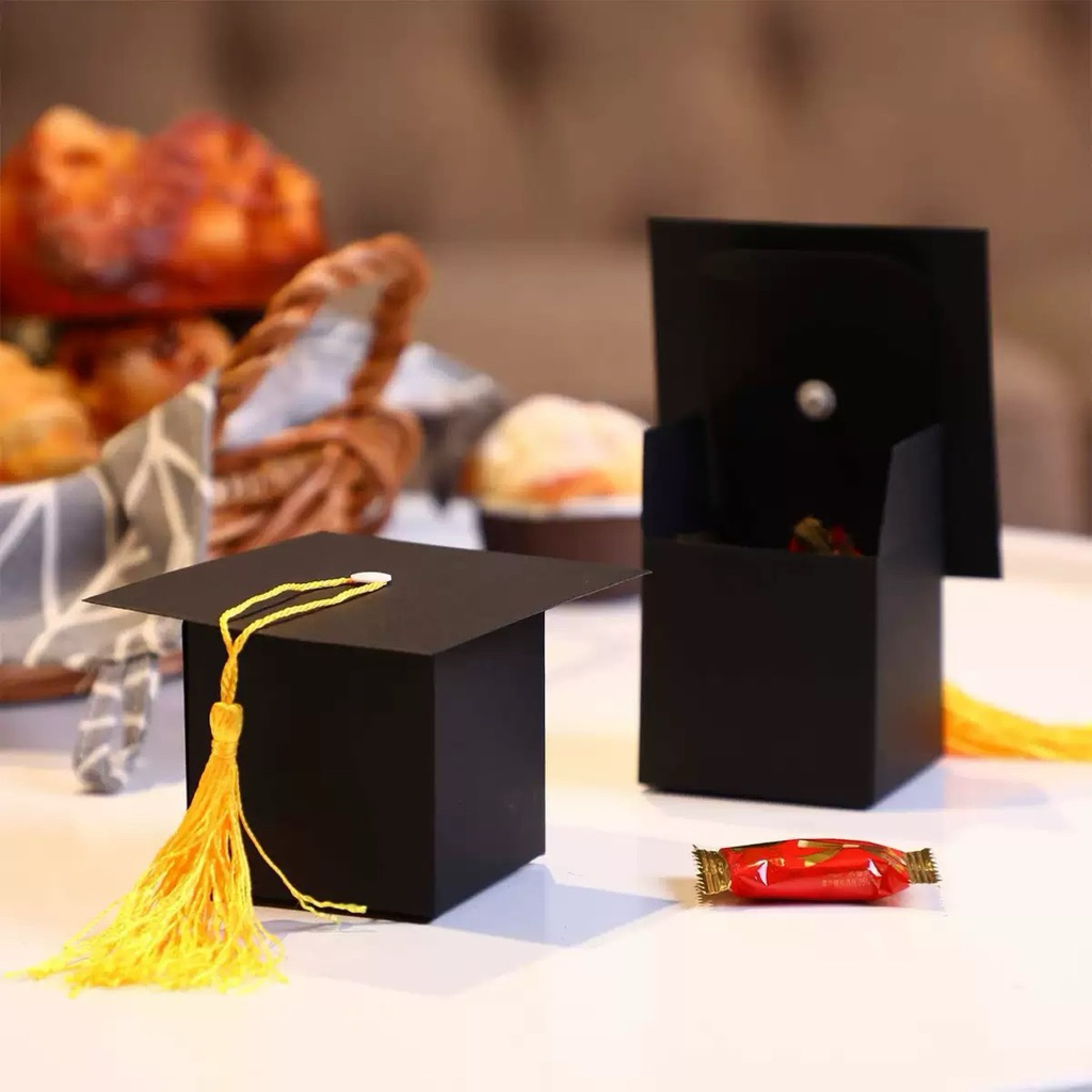 Graduation Cap Candy Box 10pcs | Gift Box for Graduation Party & Class ...