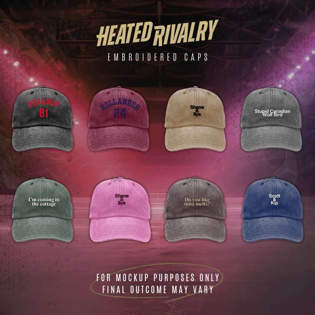Heated Rivalry Inspired Custom Embroidered Vintage Caps | Shopee ...