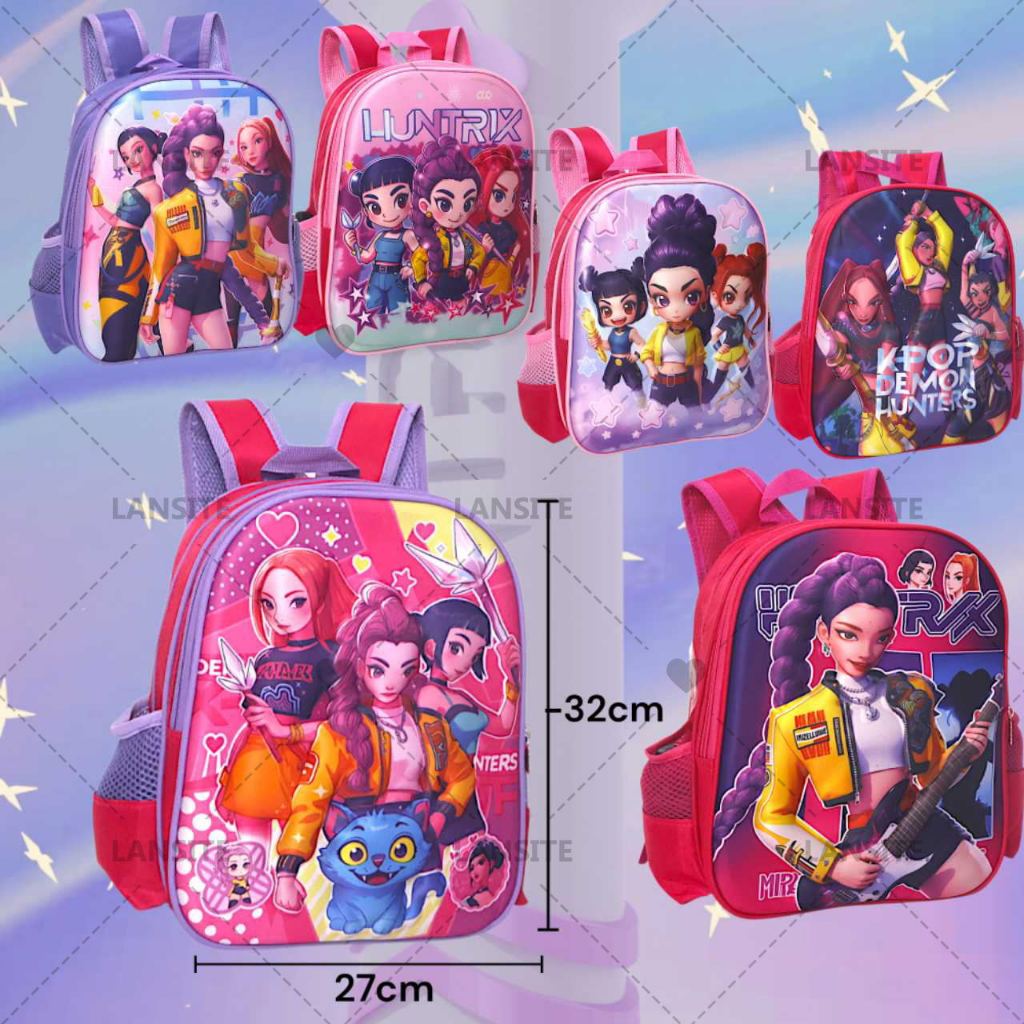Lansite New 32cm K-pop hunters school Backpack for Children's | Shopee ...