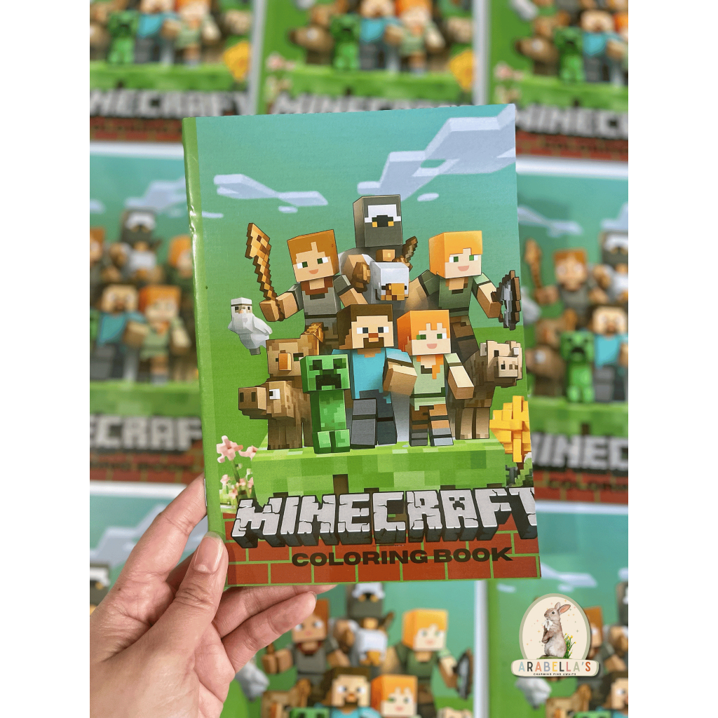 Minecraft Inspired Coloring Book A5 | 20 Pages | Kids Coloring Activity ...