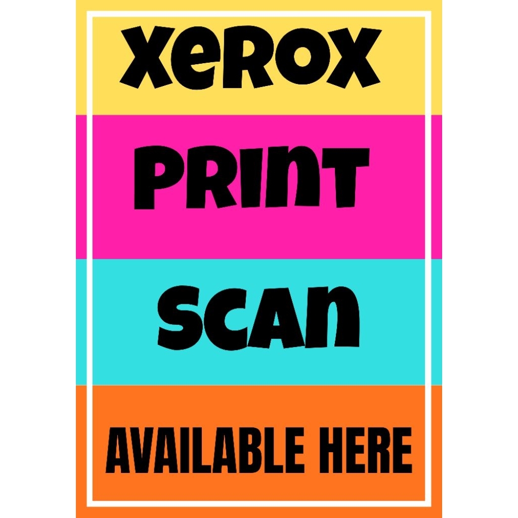 Shop xerox print scan signage for Sale on Shopee Philippines