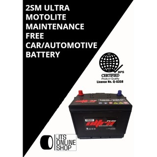 Motolite PLUS ULTRA 2SM Maintenance Free Car/Automotive Battery ...