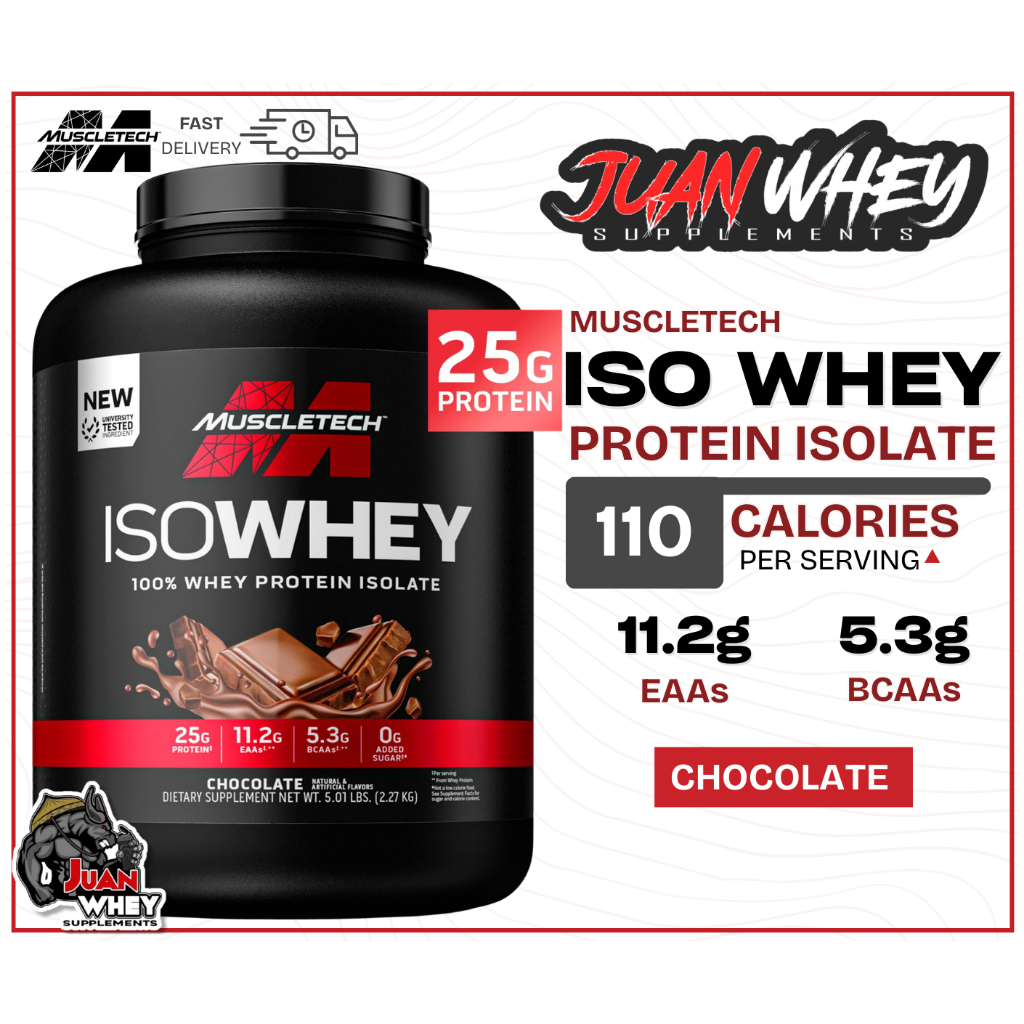 Muscletech Iso Whey 100% Whey Protein Isolate 5LBS | Shopee Philippines