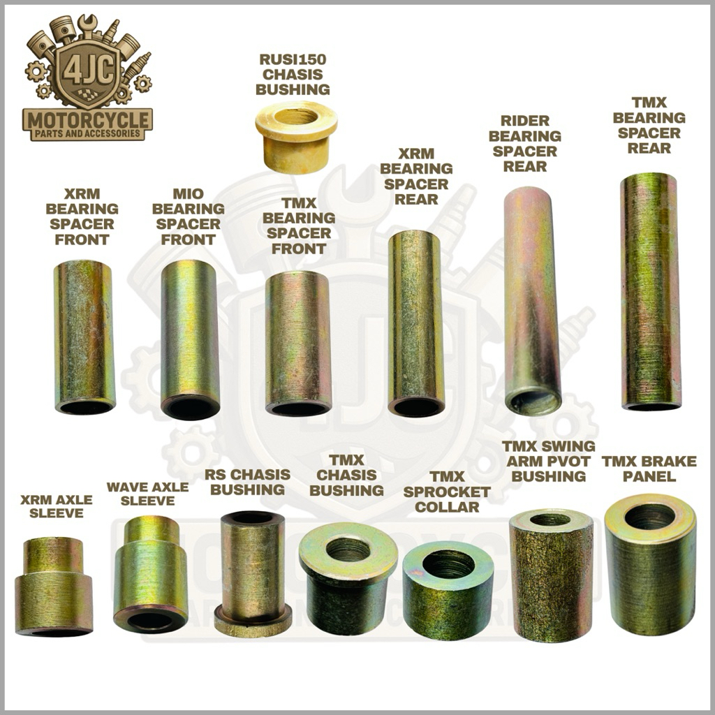 F/R Bearing Spacer • Axle Sleeve • Chassis Bushing • Sprocket Collar ...