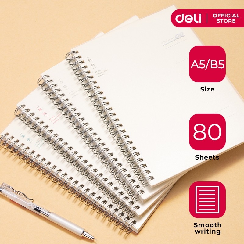 Deli Keep Right A5/B5 Grid Notebook LPA580-1/LPB580-1 | Shopee Philippines