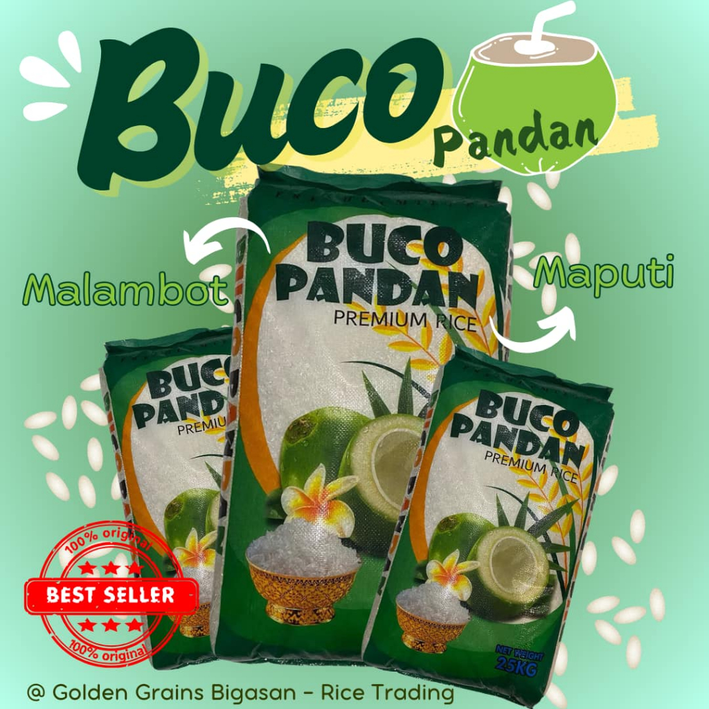 BUCO PANDAN PREMIUM RICE 25KG (QUALITY RICE) | Shopee Philippines