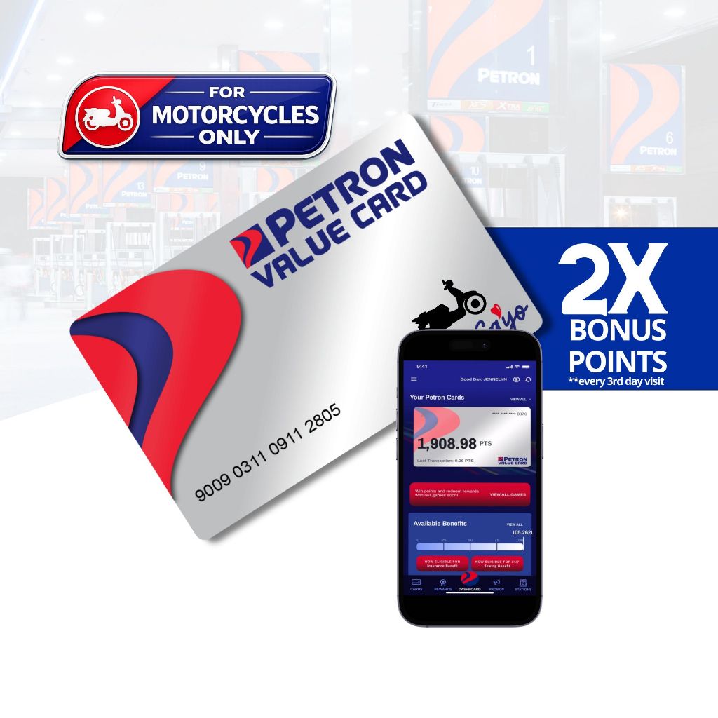 Petron Value Card Motorcycle Fuel Rewards Loyalty Card for Riders ...