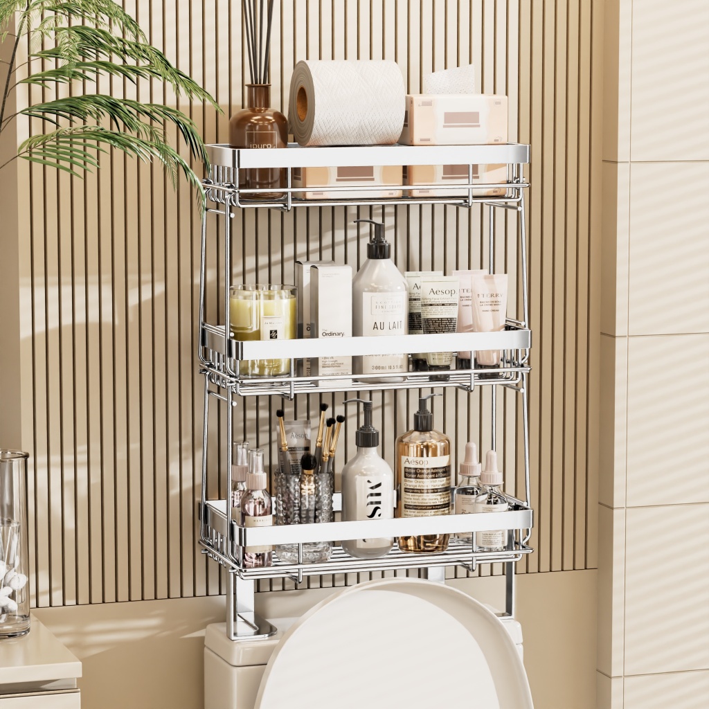 2026 Stainless Steel Toiletries Rack Anti-rust Bathroom Organizer ...