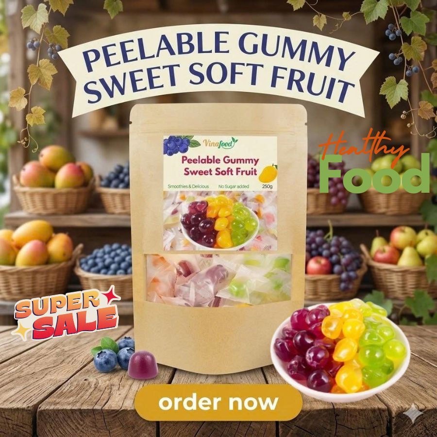 Peelable Gummy Sweet Soft Fruit Candy – Colorful Fruit Jelly Snack ...