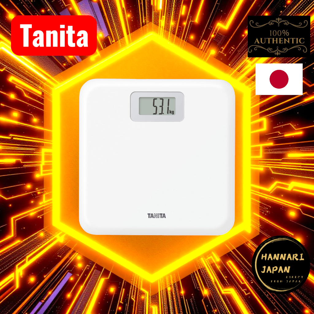TANITA Digital Body Weight Scale Simple Compact Step-On Type White HD ...
