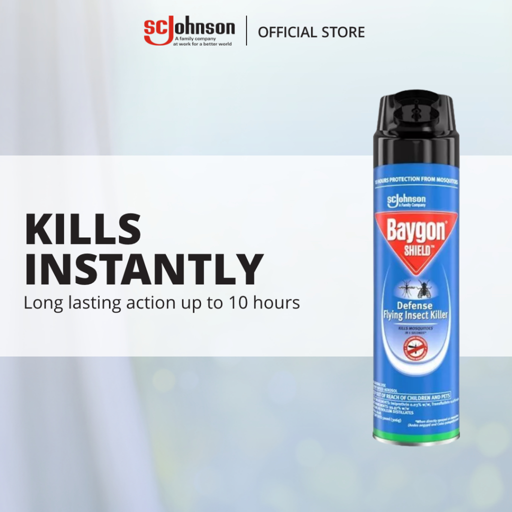 Baygon Defense Flying Insect Killer- 500 ml | Shopee Philippines