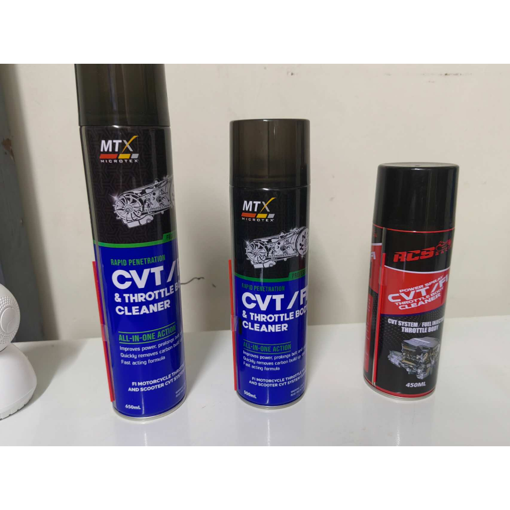 MTX CVT CLEANER 650ML AND 500ML &RCS CVT 450ML MKT CVT 450ML | Shopee ...