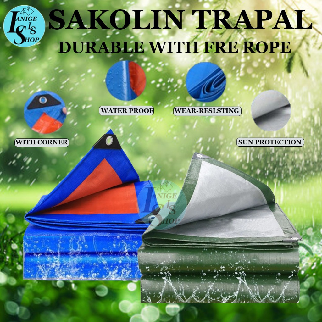 Blue Sack Sako Material Sakolin Laminated Sack Trapal Cover 100% ...