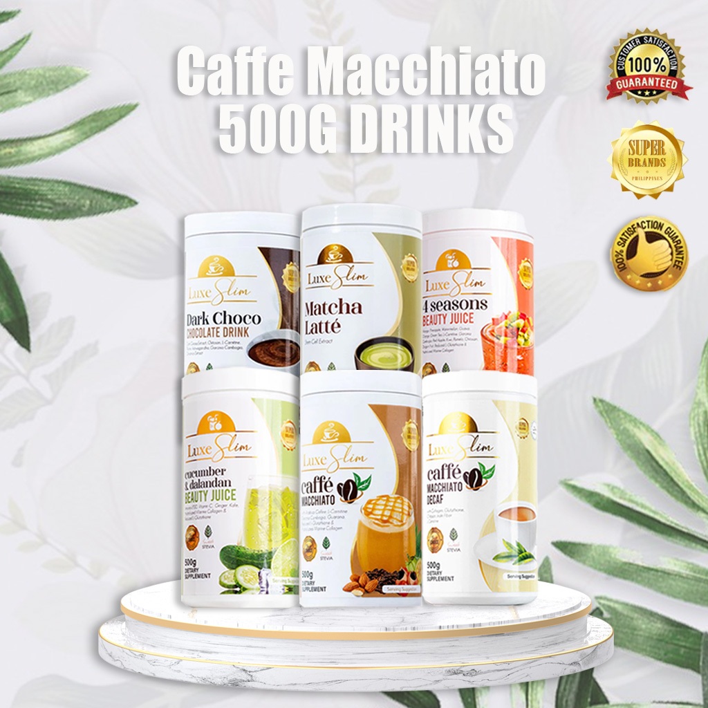 LUXE SLIM HALF KILO | 5 Flavors and Half-Kilo per Jar Caffe Macchiato ...
