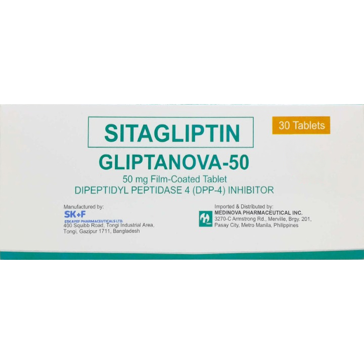 GLIPTANOVA SITAGLIPTIN 50MG 30'S stg glpt ho C | Shopee Philippines