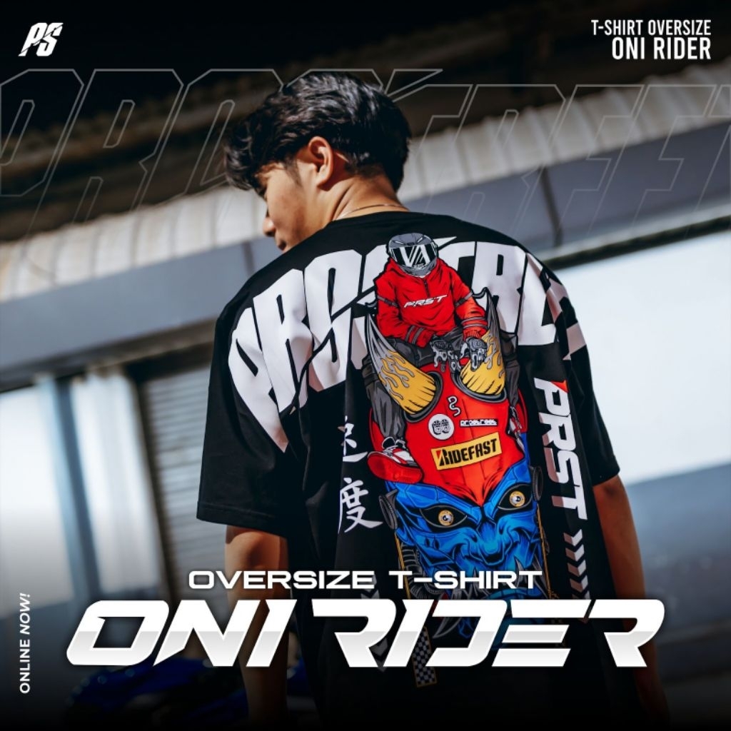 Prostreet Oversize T-shirt - Oni Rider | Shopee Philippines