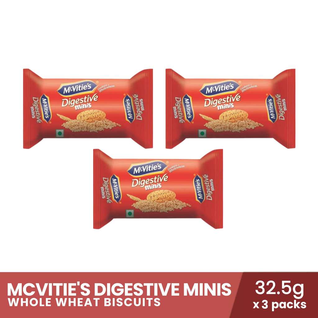 MCVITIE'S Digestive Minis 32.5g x 3 packs | Shopee Philippines