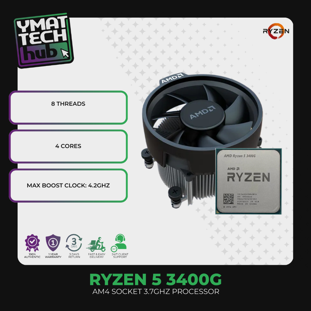 Ryzen 3400g Amd 3400g Cooler YTH Ryzen 3400G 5600G 5600GT Tray
