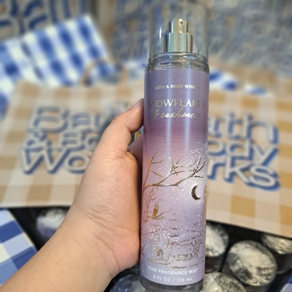 Original Bath & Body Works USA Snowflakes and Cashmere Fine Fragrance ...