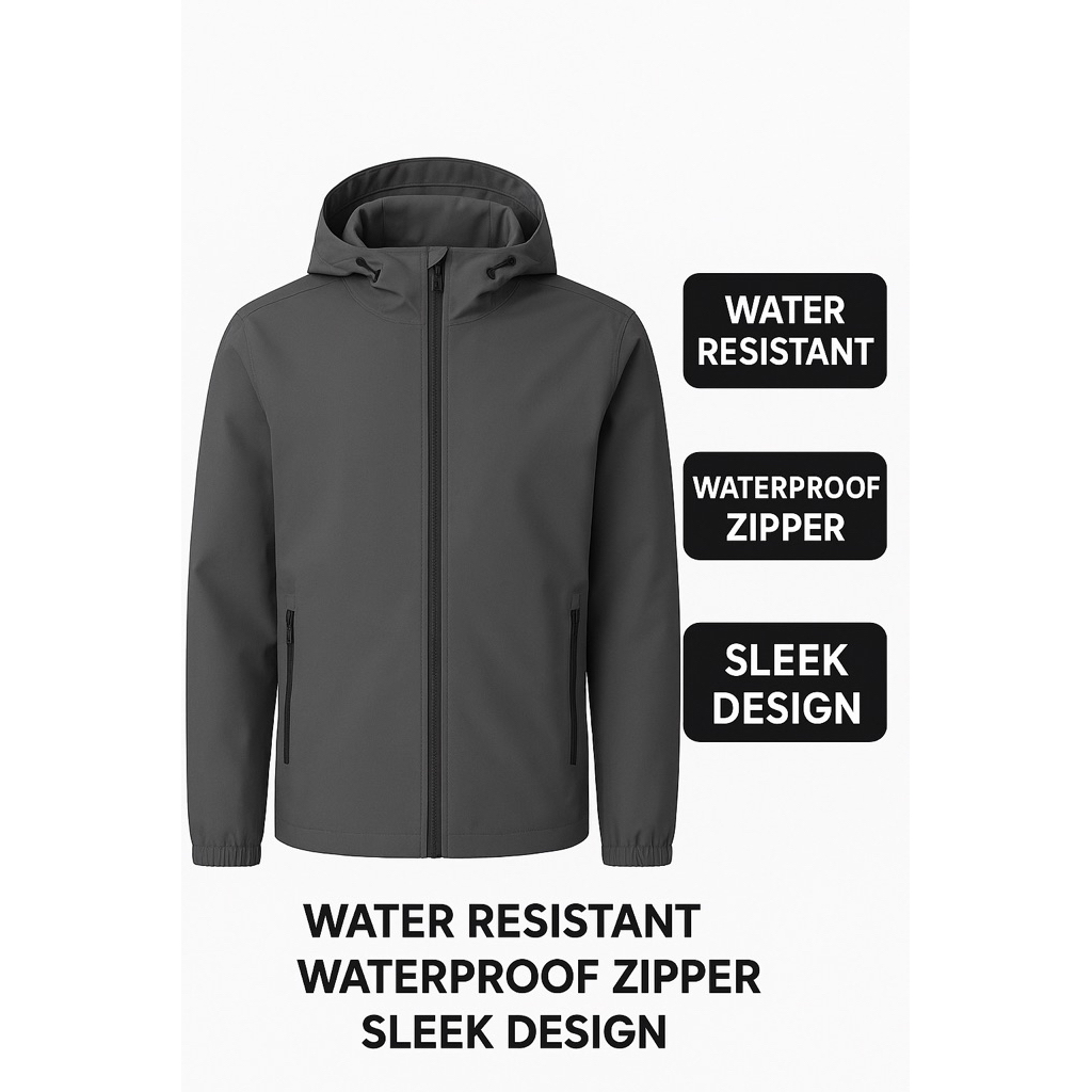 Generic Waterproof Jacket – Water Resistant, Sleek Design, Adjustable ...