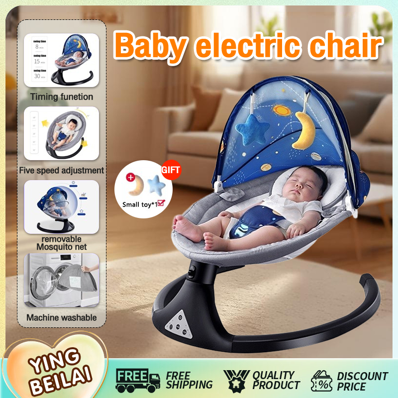 Baby electric rocking chair intelligent bluetooth baby electric cradle ...