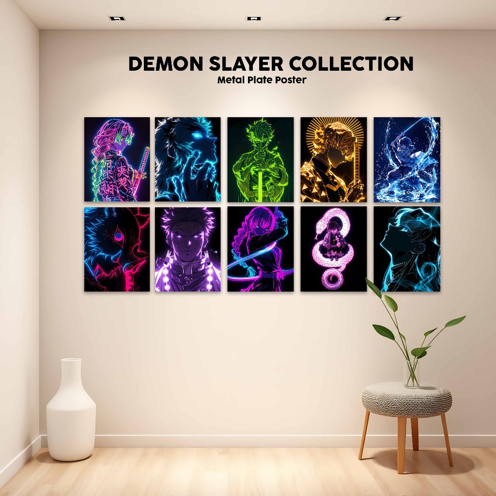 METAL PLATE POSTER - DEMON SLAYER COLLECTION - WALL DECOR | Shopee ...