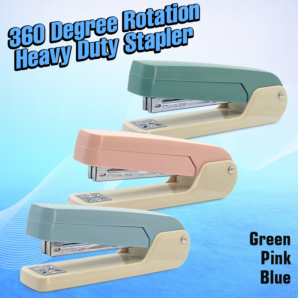 360 Stapler Rotation Heavy Duty Stapler Compatible Effortless Long ...