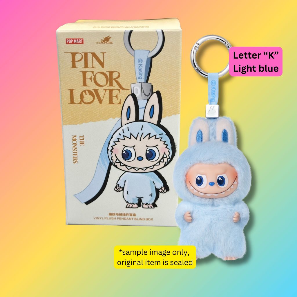 LABUBU Pin For Love Vinyl Plush Pendant - Letter 