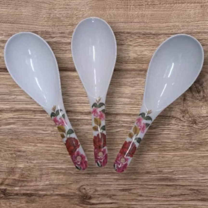 3PCS. Rice Laddle Melamine Floral | Shopee Philippines