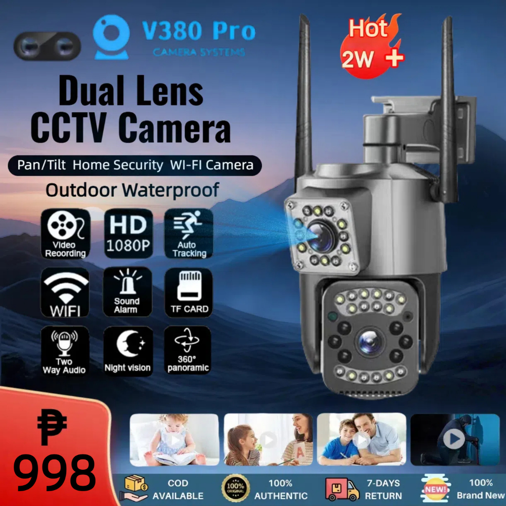 BUY 1 TAKE 1 V380 Pro CCTV Camera Dual Lens 5K UHD Outdoor 360 ...