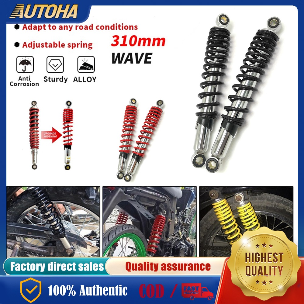 310mm Motorcycle Rear Shock for Xrm 125 Wave 100 (Black/Red) Universal ...