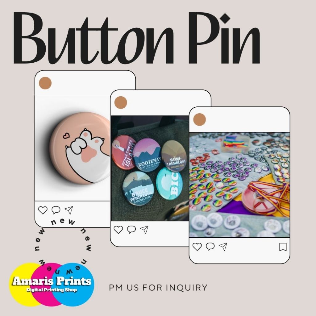 PERSONALIZED BUTTON PIN CHEAPEST(5PCS PER ORDER) | Shopee Philippines