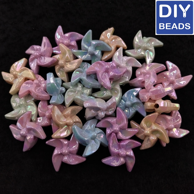 Diy Beads Pastel Rainbow Windmill 20mm (250grams) | Shopee Philippines