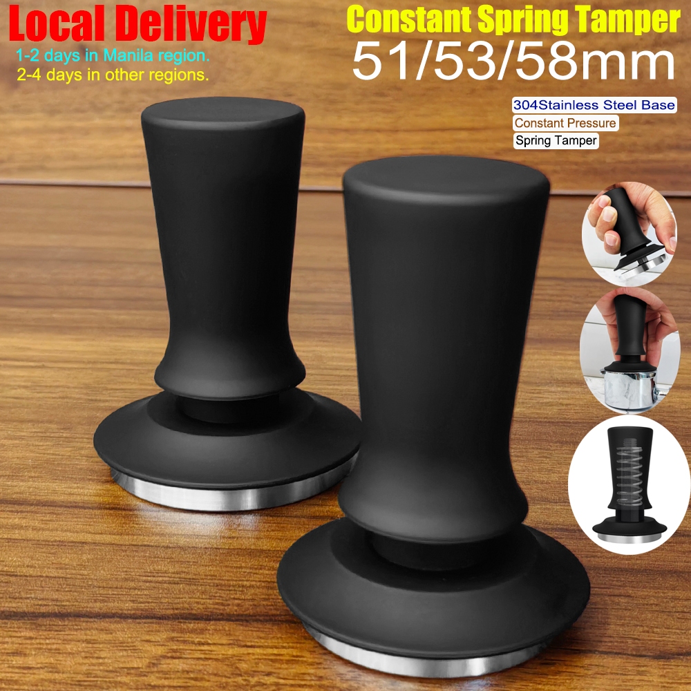 [Local Ship] 51/53/58mm Spring Espresso Tamper 304 Stainless Steel ...