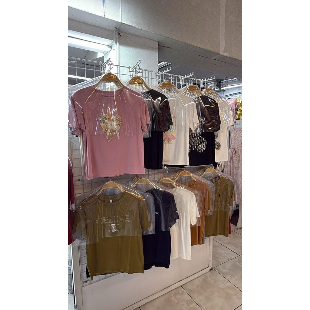MICRO TEE SHIRT BY CHICC THREAD COTTON STRETCHY WOMEN TOP | Shopee ...