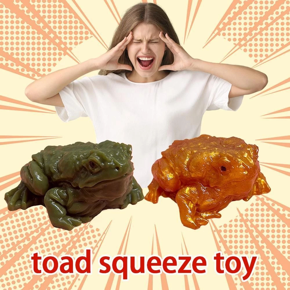 Squishy Stress Relief Toys Prank Toy Realistic Toad Stress Relief ...